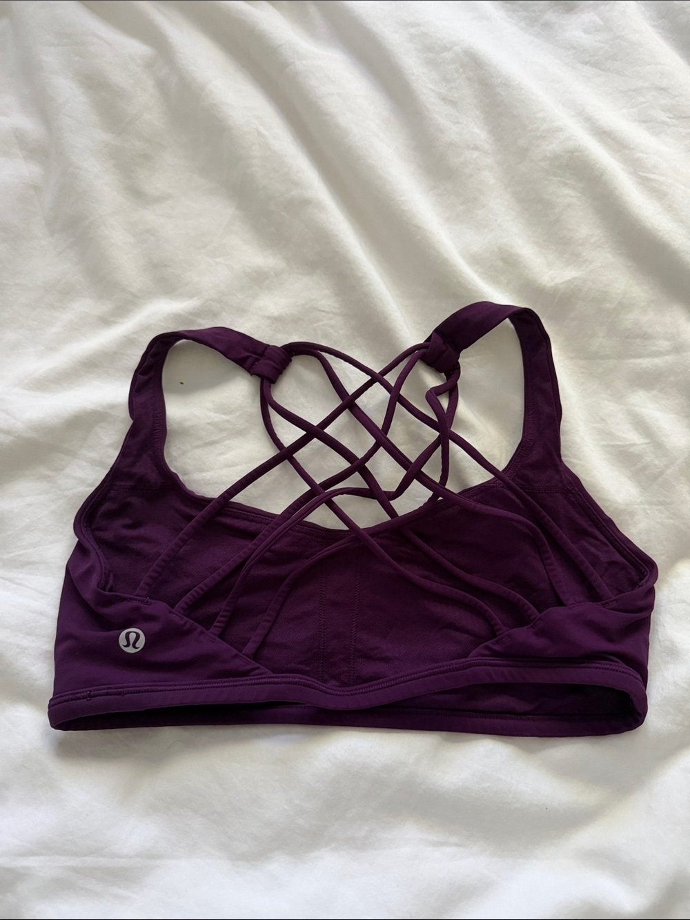lululemon athletica free to be wild bra — plum